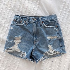 Abercrombie High Rise Jean Shorts